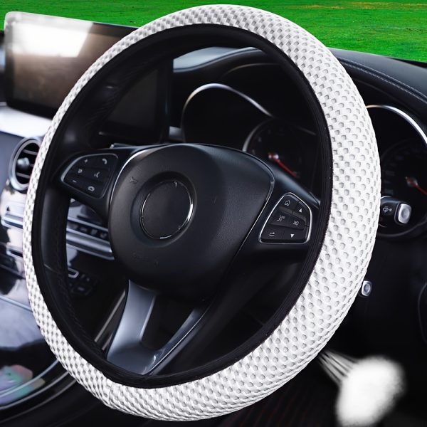 Fit Thick Fabric Grid Car Steering Wheel Cover - No Inner Ring, Stylish Red & Black Design, Durable & Wear-Resistant, Multiple Styles for Most Vehicles, Cute Steering Wheel Cover, Vehicle Interior Accessory, Sporty Look, Wearresistant Material - Image 15