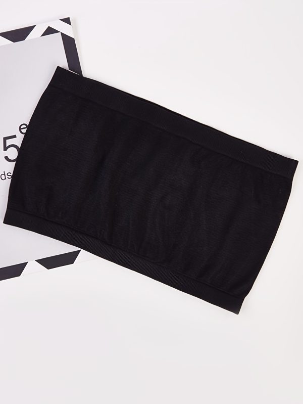 Pack of 3 High Elastic Seamless One-Word Camisole Breathable Bottoming Anti-Slip Camisole - Image 8