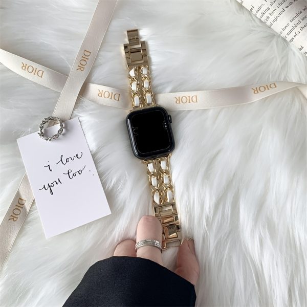 BIIFAKOO new small fragrance style metal stitched ten generations available compatible 38mm 40mm 41mm 42mm 44mm 45mm 46mm 49mm suitable for Ultra Series 10 9 8 7 7 SE 6 5 4 3 5 4 4 3 2 1 - Image 21