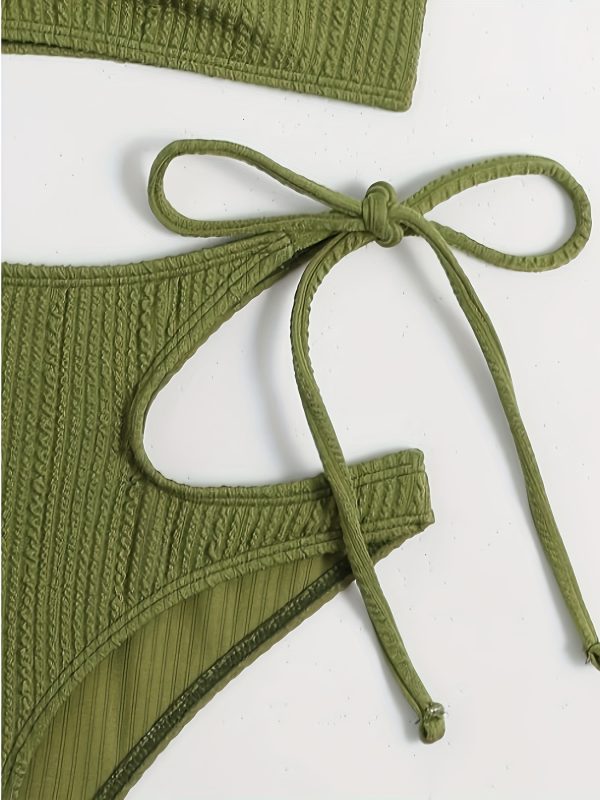 2023 New Split Bikini High-Waist European & American Style Women's Swimwear Vacation Beachwear - Image 5