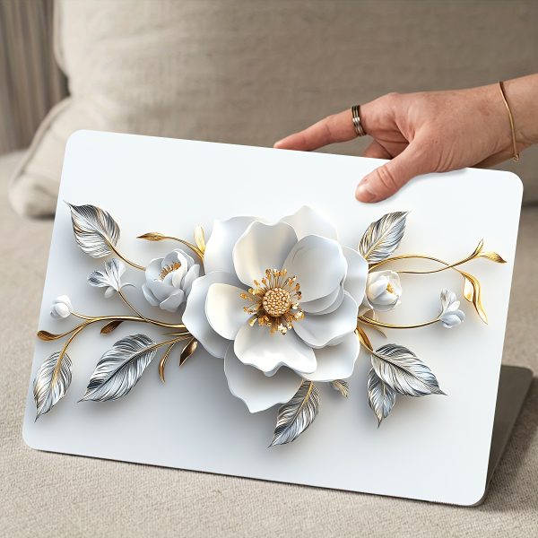 Vinyl Laptop Shell Rose Sticker, 2pcs/Set, Scratch-Proof DIY Art Protective Case for Laptops - Easy to Apply and Durable Design Suitable for Laptops, Cars, Helmets, Motorcycles, Refrigerator Decor