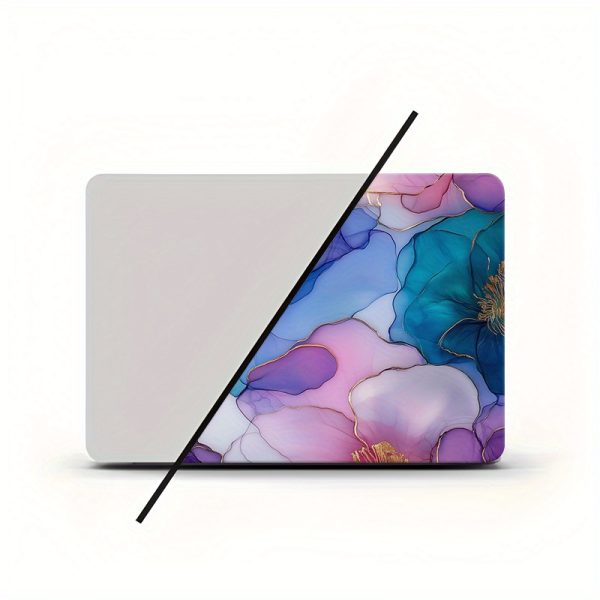3pcs, 1 spare, No need to worry about peeling off, PVC laptop stickers, scratch-resistant, self-adhesive, semi-gloss finish, non-reusable, DIY cuttable, dreamy watercolor floral - universal notebook protector - Image 8
