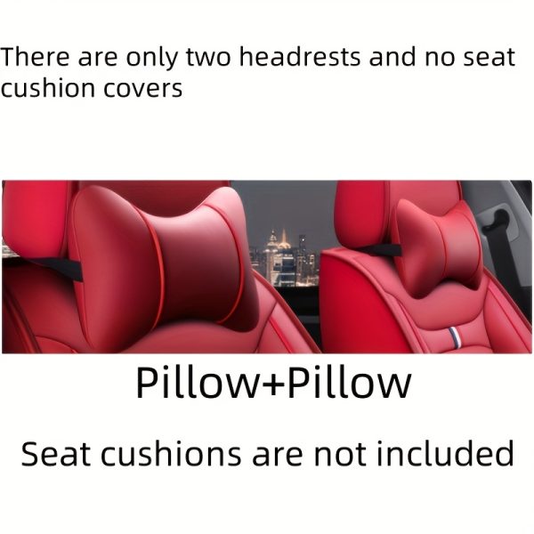 5-Seat Car Seat Cover Set, Ice Fabric + PU Material, Suitable for All Seasons, Sponge Filling, Easy to Maintain, Full Protection - Image 14