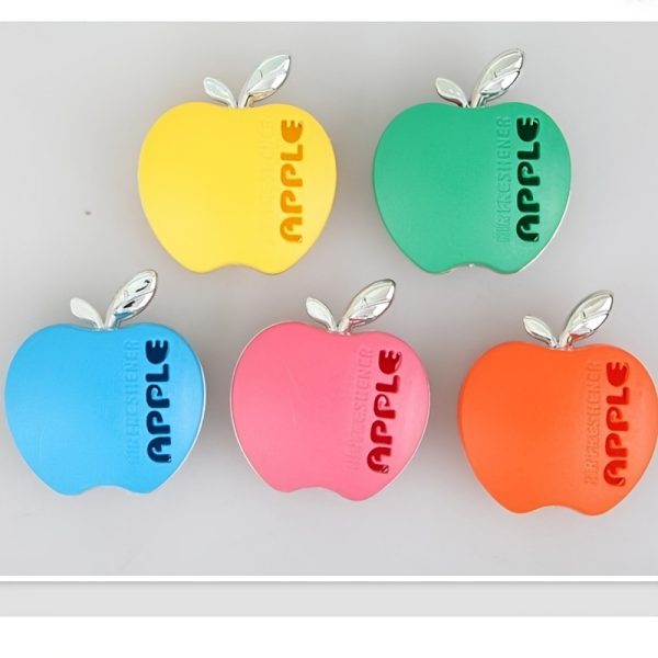 Apple-Shaped Car Air Freshener Diffuser with Vent Clip - Green Leaf Design, Long-Lasting Scent, Ideal for Vehicle A/C Outlets, Easy to Install, Car Vent Clip Freshener | Natural Aroma Diffuser | Aroma Diffuser - Image 6
