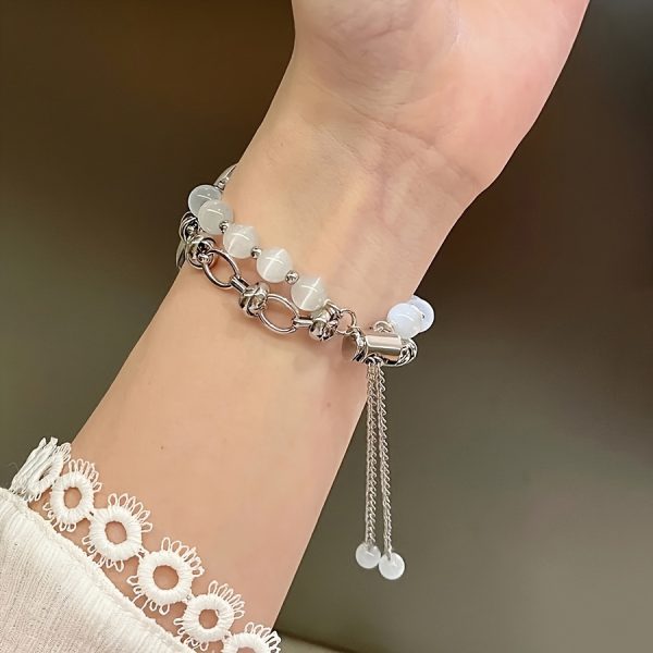 Bezel Watch Series Ultra SE 9 8 7 6 5 4 3 2 1 Beaded Strap, Compatible with 38/40/41/42/44/45mm, Fashionable Durable Band with Adjustable Buckle - Image 14