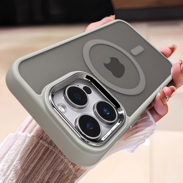 Luxury Magnetic Wireless Charging Phone Case for iPhone 16 15 14 13 12 11 Pro Max Plus Matte Translucent Hard PC Armor Shockproof Camera Lens Protection Cover - Image 12