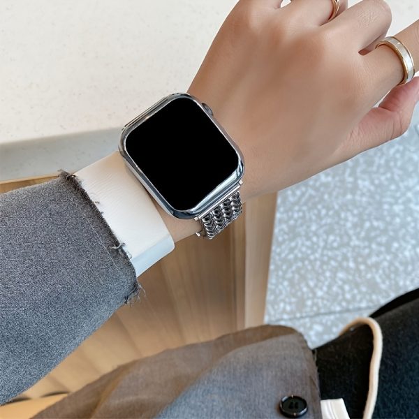 Stainless Steel Love Woven Watch Band S10 Can Be Used Compatible with 38mm 40mm 41mm 42mm 44mm 45mm 49mm Creative Summer Ins Breathable Suitable for Series 10 9 8 7 6 5 4 3 2 1 SE/Ultra Christmas Valentine'S Day Perfect Gift - Image 8