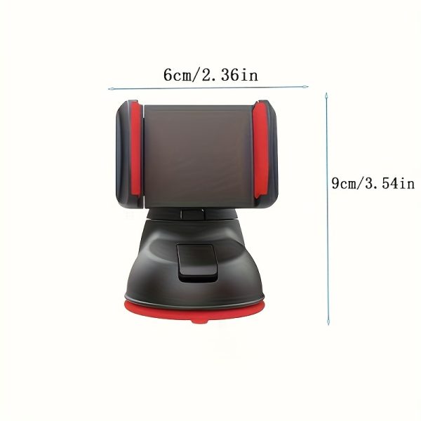 Adjustable Car Phone Holder with Rotatable Dashboard Mount, Universal 5-7 Inch Smartphone Compatibility, Strong Suction Cup, ABS Material, Waterproof, Hands-Free with Easy Installation for Car - Image 9