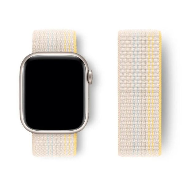 MIOHHR 1pc Nylon Loop Band for Apple Watch, Casual Style with Deployant Clasp, Sport Bracelet Correa Compatible with iWatch Series 1-10/SE/Ultra, Independence Day/Christmas/Football Holiday Gift - Image 3