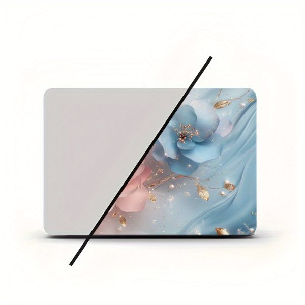 3pcs, including 1 spare, no need to worry about peeling off, light luxury marble pattern laptop sticker set, PVC material, self-adhesive, reusable, semi-matte surface, scratch-resistant, suitable for 12-15.6-inch laptops, easy installation and removal - Image 8