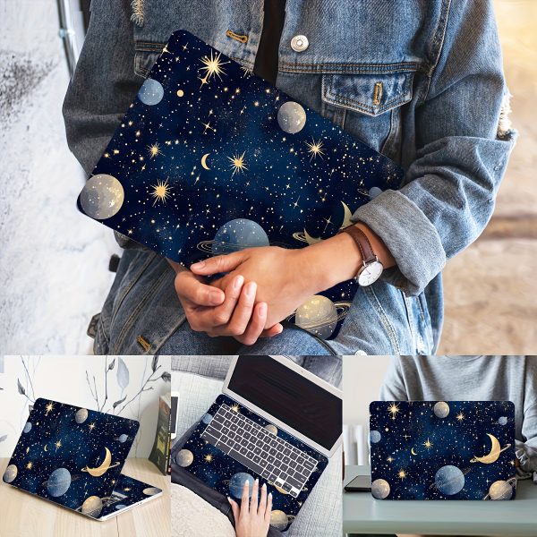 Vinyl Notebook Computer Case Planet Stickers, 2pcs/set, Scratch-Proof DIY Art Protective Case for Notebooks - Easy to Apply and Durable Design Suitable for Notebooks and Cars - Image 5