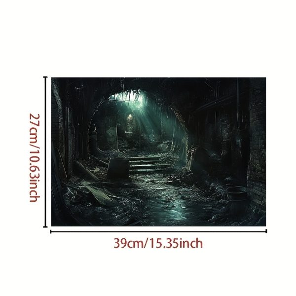 Just Notebook Light Beige Sticker, Scene Picture of Dismal Underground Passage with Faint Light, Scratch-Proof Art Protection Sticker, Suitable for HP, for Dell, for Lenovo, for Apple, for Asus and other laptop - Image 6