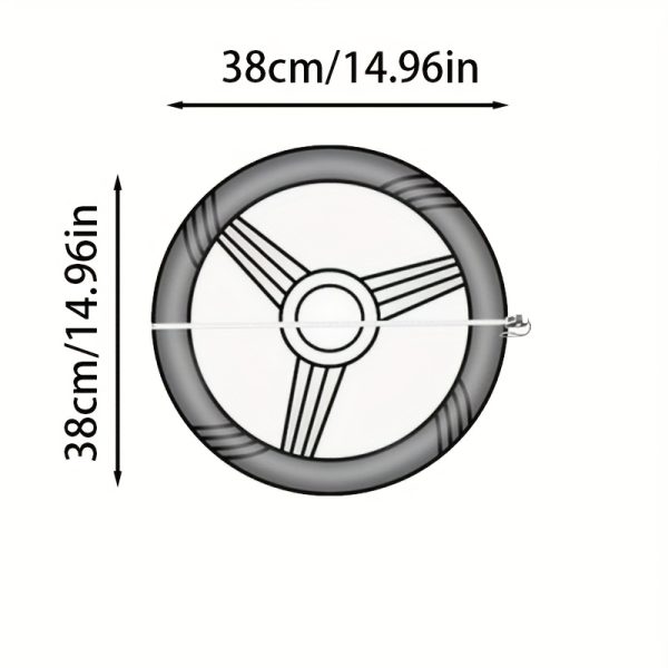 Fit Thick Fabric Grid Car Steering Wheel Cover - No Inner Ring, Stylish Red & Black Design, Durable & Wear-Resistant, Multiple Styles for Most Vehicles, Cute Steering Wheel Cover, Vehicle Interior Accessory, Sporty Look, Wearresistant Material - Image 2