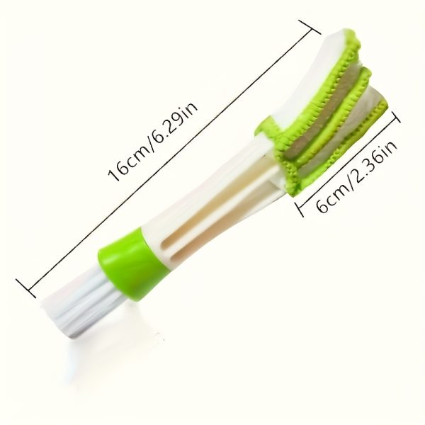 1pc 2-in-1 Multi-Purpose PE Vent Cleaner - Removable and Washable Air Conditioner Curtain Dusting Brush for Boat/Car Interior Detailing and Corner Cleanin - Image 5