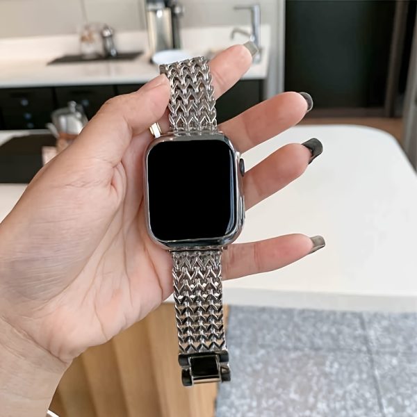 Stainless Steel Love Woven Watch Band S10 Can Be Used Compatible with 38mm 40mm 41mm 42mm 44mm 45mm 49mm Creative Summer Ins Breathable Suitable for Series 10 9 8 7 6 5 4 3 2 1 SE/Ultra Christmas Valentine'S Day Perfect Gift - Image 14