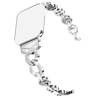 Stainless Steel Glittering Metal Strap for Apple Watch Band Ultra 49mm, 45mm, 41mm, 40/44mm, Women'S Band, Compatible with for iwatch Series 10/9/8/7/6/5/4/3/2/1 SE, Fashionable Accessory | Sparkling Accessory | Durable Strap