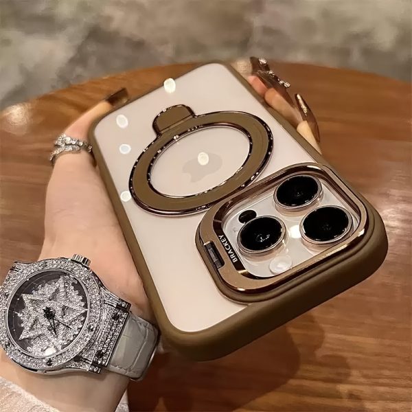 for iPhone 16 Pro Max 15 14 13 12 11 Plus Pro Max, the lens frame can be used as a stand to open, supports wireless charging, transparent mobile phone case, protects your mobile phone - Image 19