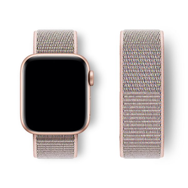 MIOHHR 1pc Nylon Loop Band for Apple Watch, Casual Style with Deployant Clasp, Sport Bracelet Correa Compatible with iWatch Series 1-10/SE/Ultra, Independence Day/Christmas/Football Holiday Gift - Image 4