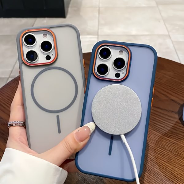 Luxury Transparent Matte Magnetic Case for iPhone 16 15 14 13 12 11 Pro Max Color Bumper Shockproof Magnet Wireless Charge Hard Acrylic Back Cover - Image 10
