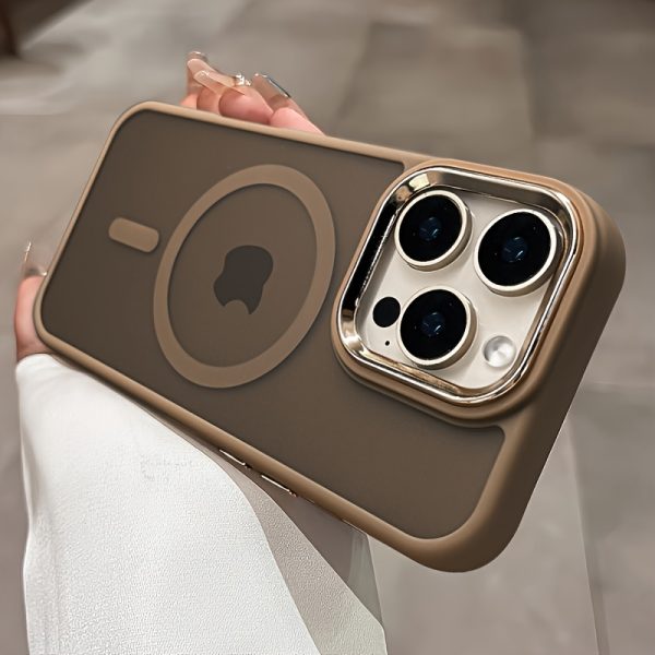 Luxury Magnetic Wireless Charging Phone Case for iPhone 16 15 14 13 12 11 Pro Max Plus Matte Translucent Hard PC Armor Shockproof Camera Lens Protection Cover - Image 5