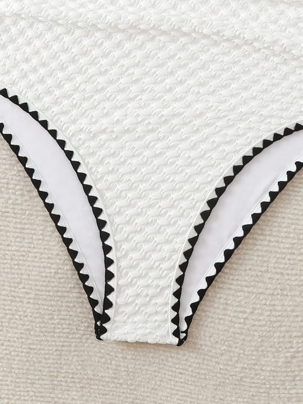 Lace One-Piece Swimsuit, Halter Neck Hollow Elegant Vintage Swimwear, Women'S Swimwear And Clothing. - Image 8