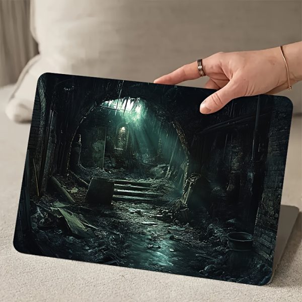 Just Notebook Light Beige Sticker, Scene Picture of Dismal Underground Passage with Faint Light, Scratch-Proof Art Protection Sticker, Suitable for HP, for Dell, for Lenovo, for Apple, for Asus and other laptop - Image 7