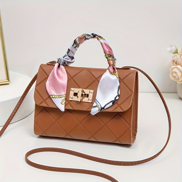 Stylish Women'S Crossbody & Shoulder Bags - with Golden-Tone Hardware, Black, White, Red, Brown Options, Perfect for Casual, Office, or Party Use, Ideal Gift for Her, Versatile Shoulder Bag | Elegant Accessory | Durable Polyester Lining - Image 14