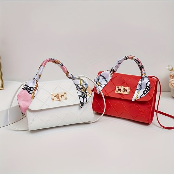 Stylish Women'S Crossbody & Shoulder Bags - with Golden-Tone Hardware, Black, White, Red, Brown Options, Perfect for Casual, Office, or Party Use, Ideal Gift for Her, Versatile Shoulder Bag | Elegant Accessory | Durable Polyester Lining - Image 15