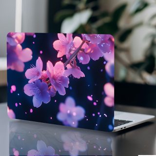 3pcs, 1pc Spare, Fearless, Vinyl Notebook Computer Case Plum Blossom Sticker, Scratch-Proof DIY Art Protective Case Suitable for Notebooks - Easy to Paste and Durable Design Suitable for Laptops, No Residue, Universal, DIY, Cuttable
