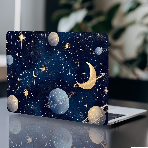 Vinyl Notebook Computer Case Planet Stickers, 2pcs/set, Scratch-Proof DIY Art Protective Case for Notebooks - Easy to Apply and Durable Design Suitable for Notebooks and Cars - Image 7