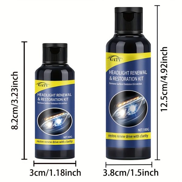 Automotive Quick-Flash Headlight Restoration Liquid, Polishing & Waxing Kits, Universal ABS Item Form, Durable Clear Finish, Scratch Removal, No Grinding Required, Restores Clarity, Headlight Restoration | Quickheadlight Revival | Clear Finish, Car Light Restoratio - Image 10