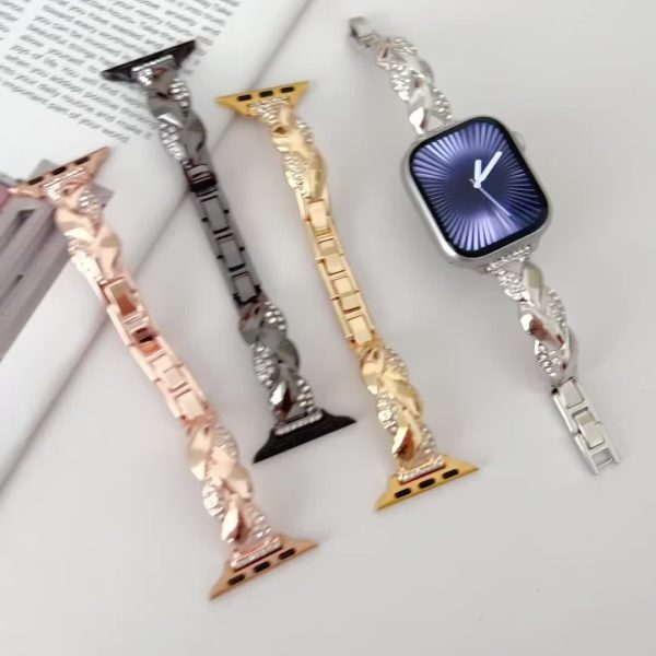 1pc Elegant Zodiac Sign Zinc Alloy Bracelet for Women - Sparkling Rhinestone Design, Adjustable Deploy Clasp, Perfect for Apple Watch (38mm-49mm), Ideal Gift for Parties, Nightclubs, Weddings, and Daily Wear, Party Accessory|Zodiac Themed|Adjustable Bracelet - Image 12