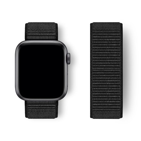 MIOHHR 1pc Nylon Loop Band for Apple Watch, Casual Style with Deployant Clasp, Sport Bracelet Correa Compatible with iWatch Series 1-10/SE/Ultra, Independence Day/Christmas/Football Holiday Gift - Image 5