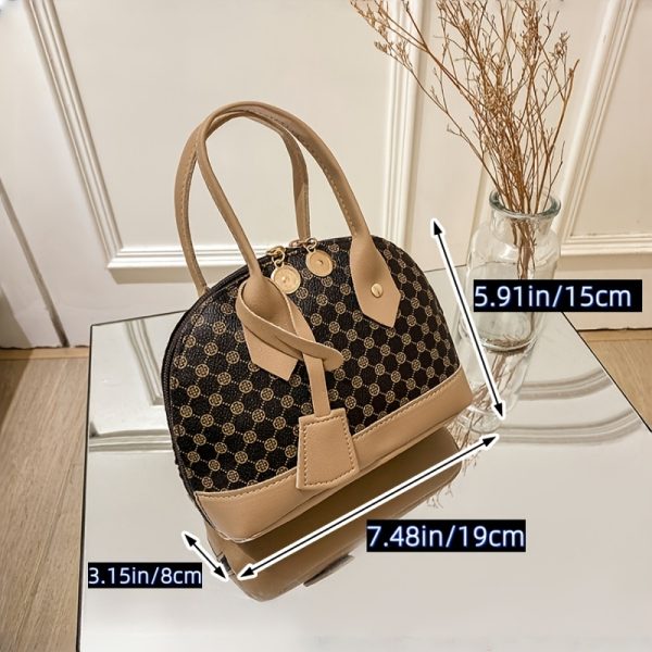 Women's Convertible Crossbody Bag - Beige Purse with Zipper Closure, Detachable Strap for Everyday, Office, Party - Elegant Ladies Handbag in Beige/Tan/Black/White/Gray/Blue/Red/Clear Colors, Crossbody Purse, Versatile Travel Bag, Modern European Style, Textured Finish - Image 7