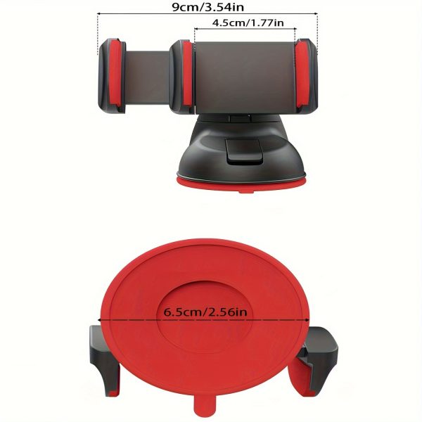 Adjustable Car Phone Holder with Rotatable Dashboard Mount, Universal 5-7 Inch Smartphone Compatibility, Strong Suction Cup, ABS Material, Waterproof, Hands-Free with Easy Installation for Car - Image 10