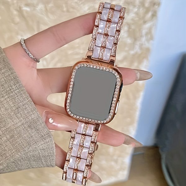 BIIFAKOO-era metal stitching two-color resin watch strap compatible with Apple watch strap 38mm 40mm 41mm 42mm 44mm 45mm 46mm 49mm suitable for Ultra series 10 9 8 7 SE 6 5 4 3 2 1 - Image 12